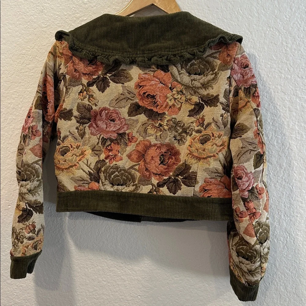 Vintage Style Jacquie The Label Floral Corduroy Women's Jacket - Picture 3 of 15